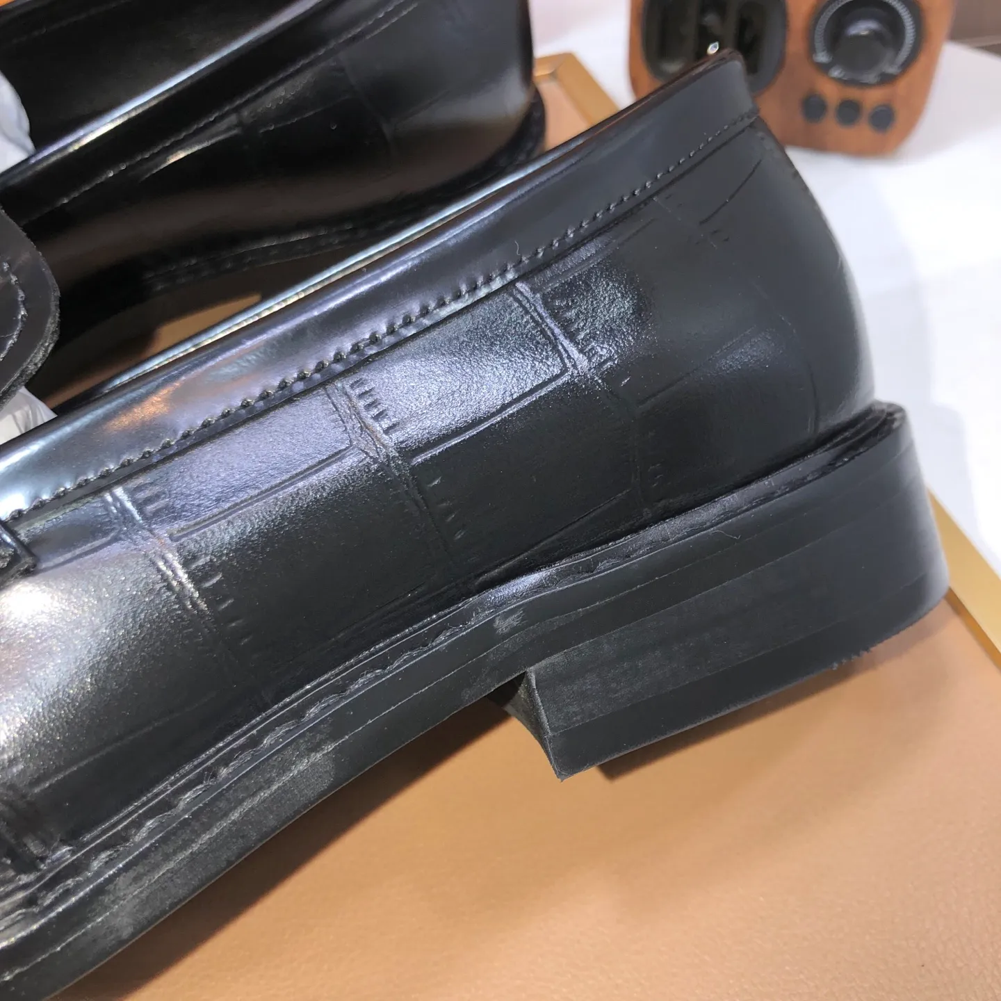 Men's shoes💰460💰【LOUIS VUITTON】(sheepskin lining) new cowhide LV formal shoes🎩🎩❗️🆘made one to one at the counter🎩original quality, imported cowhide upper➕full sheepskin lining➕original rubber outsole, {high quality visible}👣Size: 38-45 (45 custom-made)